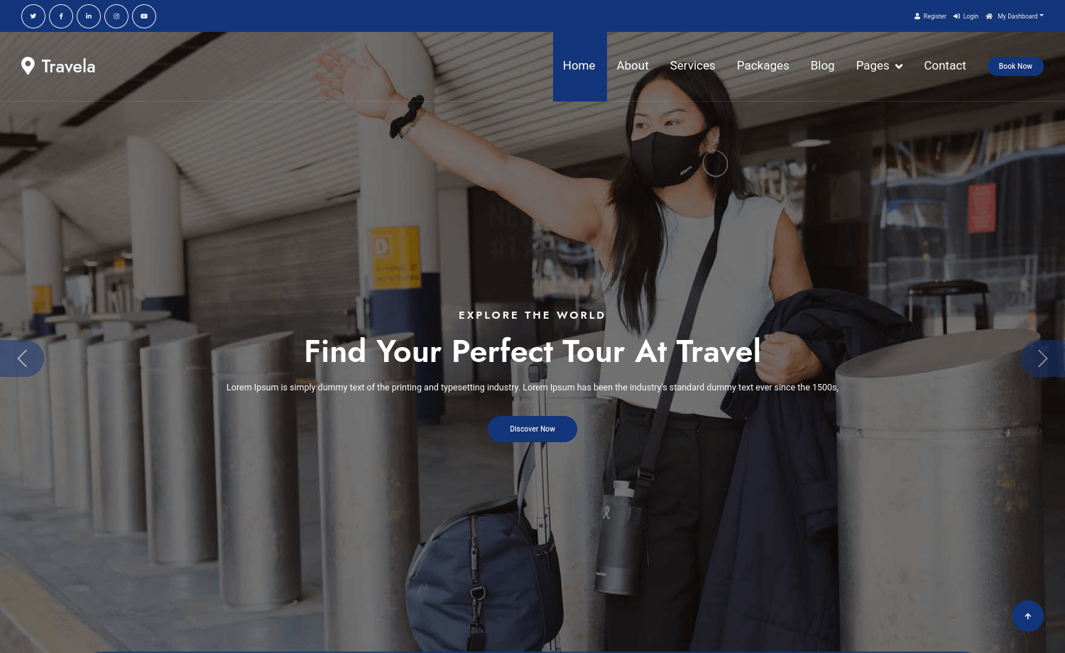 Travela – 免费HTML5旅游业务网站模板