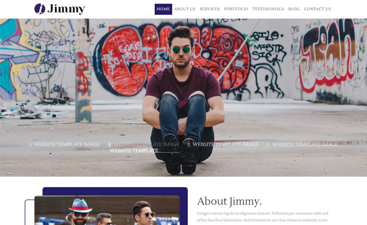 Jimmy – 免费 Bootstrap 4 HTML5 个人作品集网站模板