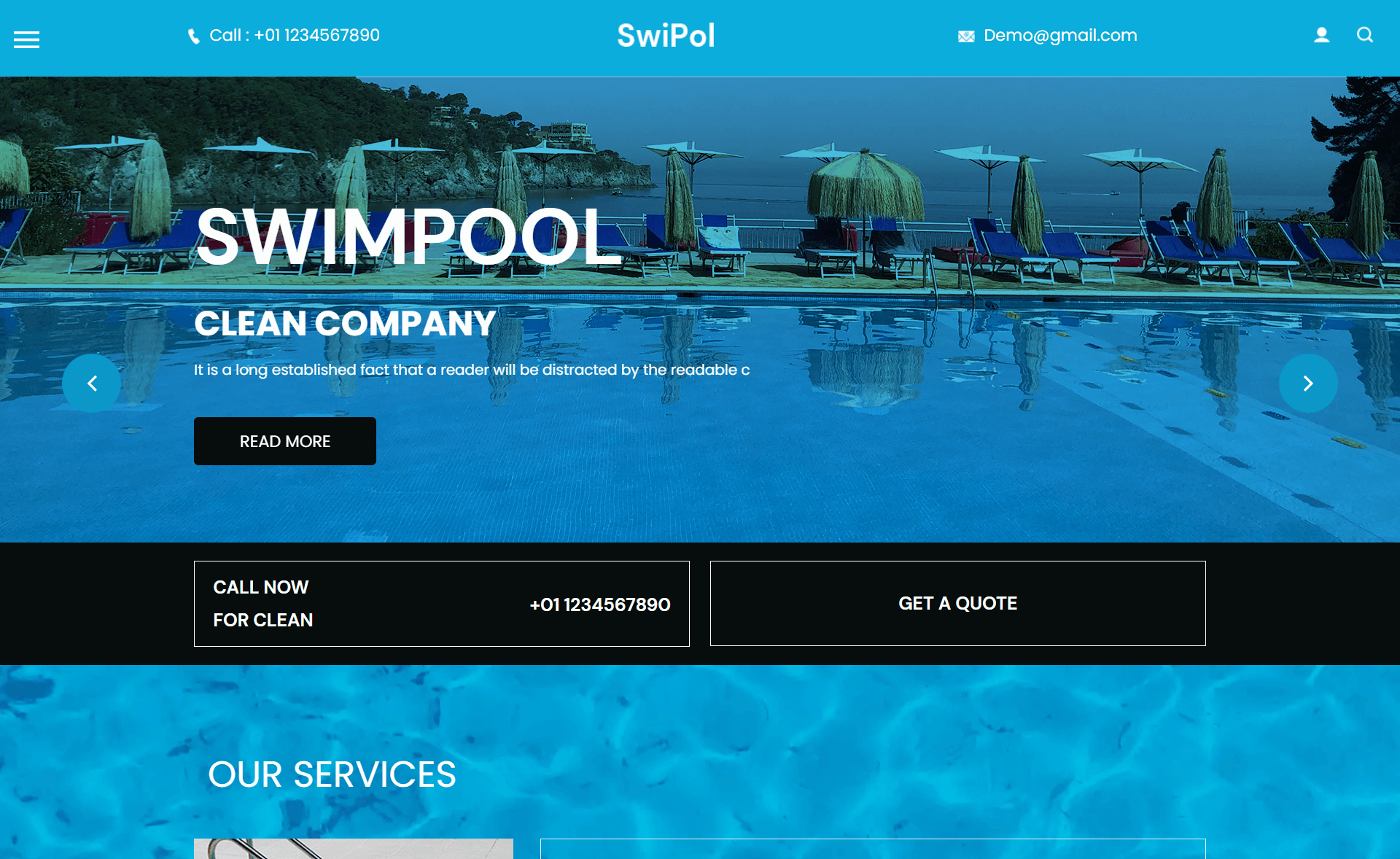 SwiPol – 免费 Bootstrap 4 培训中心网站模板