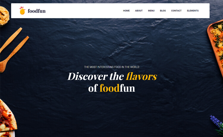 Foodfun – 免费 Bootstrap 4 HTML5 餐厅网站模板