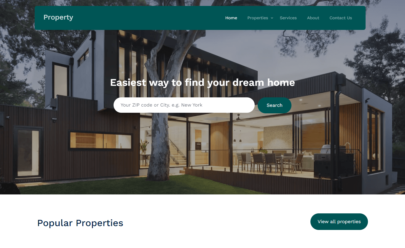 Property – 免费Bootstrap 5房产网站模板