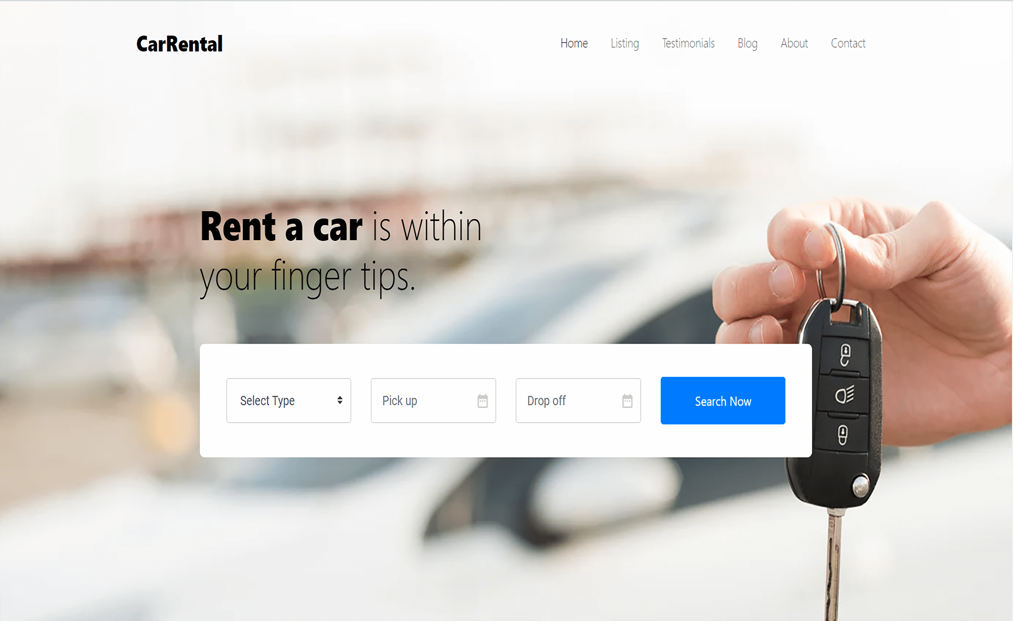 CarRentals – 免费响应式Bootstrap 4 HTML5租车网站模板