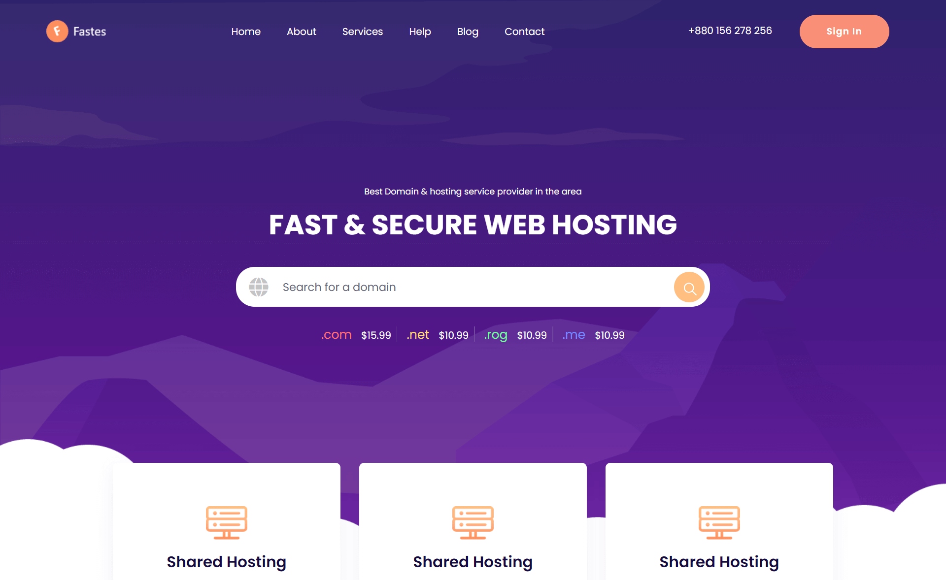 Fastes – 免费响应式Bootstrap 4 HTML5托管网站模板