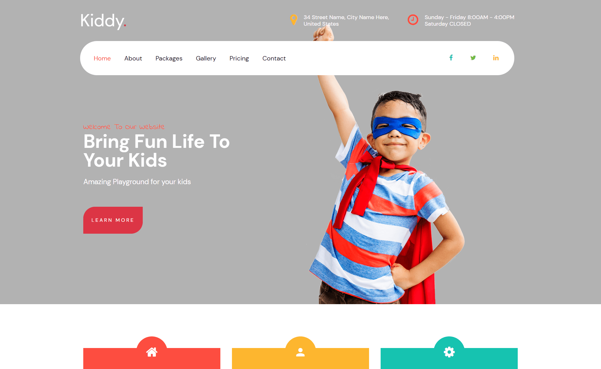 Kiddy – 免费 Bootstrap 4 HTML5 教育网站模板