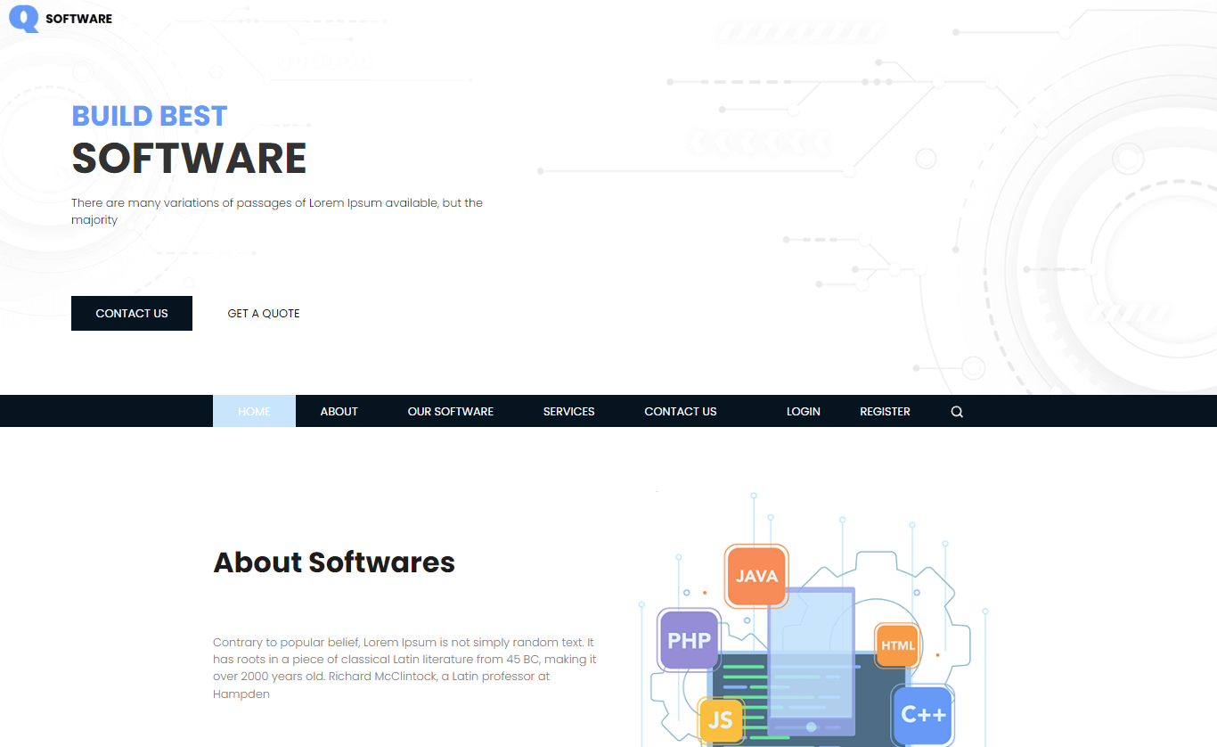 Software – 免费网站开发服务网站模板