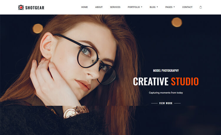Shotgear – 免费 Bootstrap 4 HTML5 响应式摄影网站模板