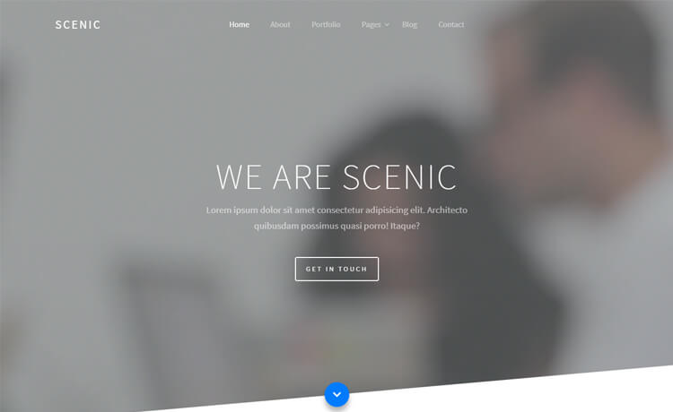 Scenic – 免费 Bootstrap 4 HTML5 个人作品集网站模板