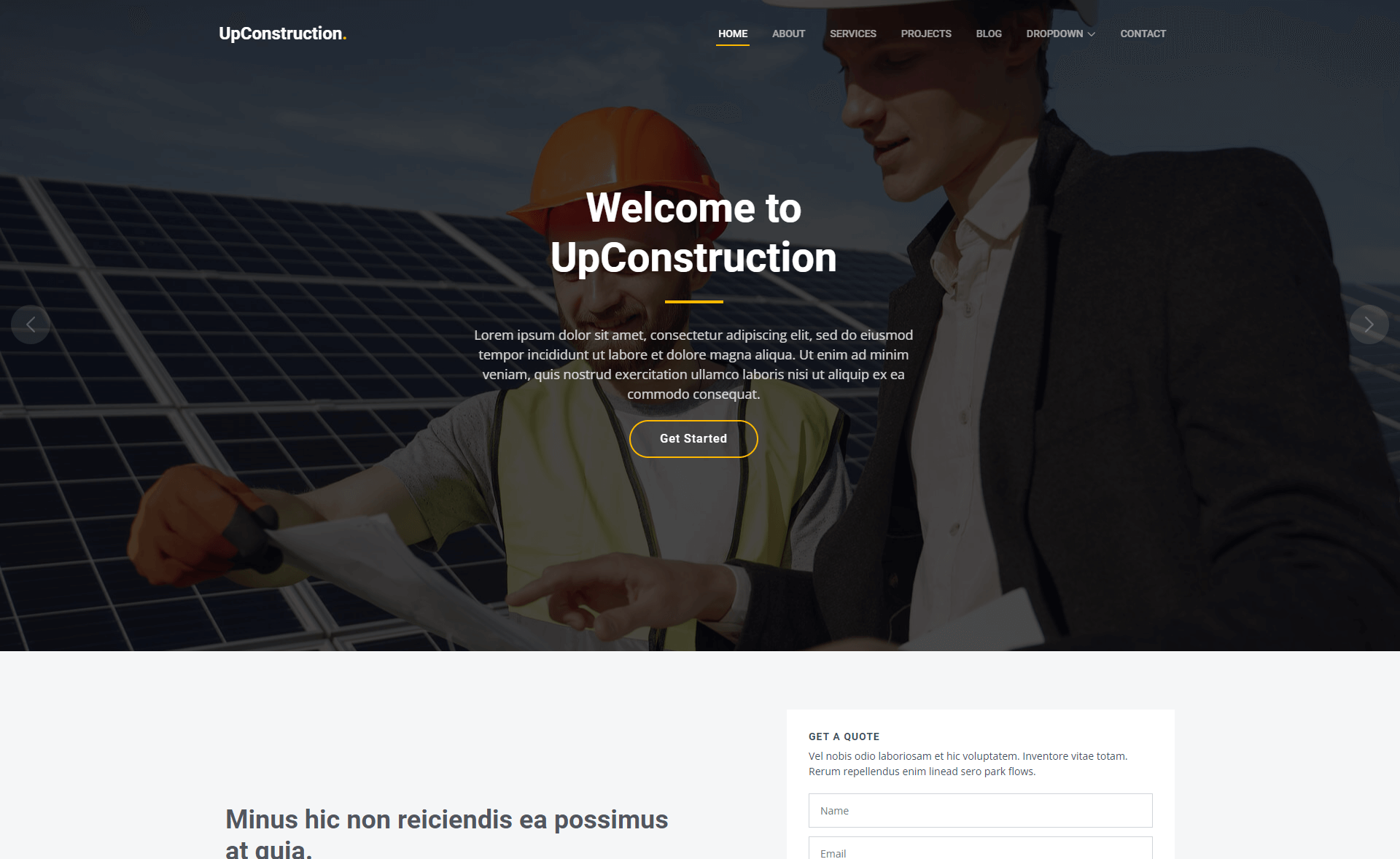 UpConstruction – 免费响应式 Bootstrap 5 HTML5 建筑公司网站模板