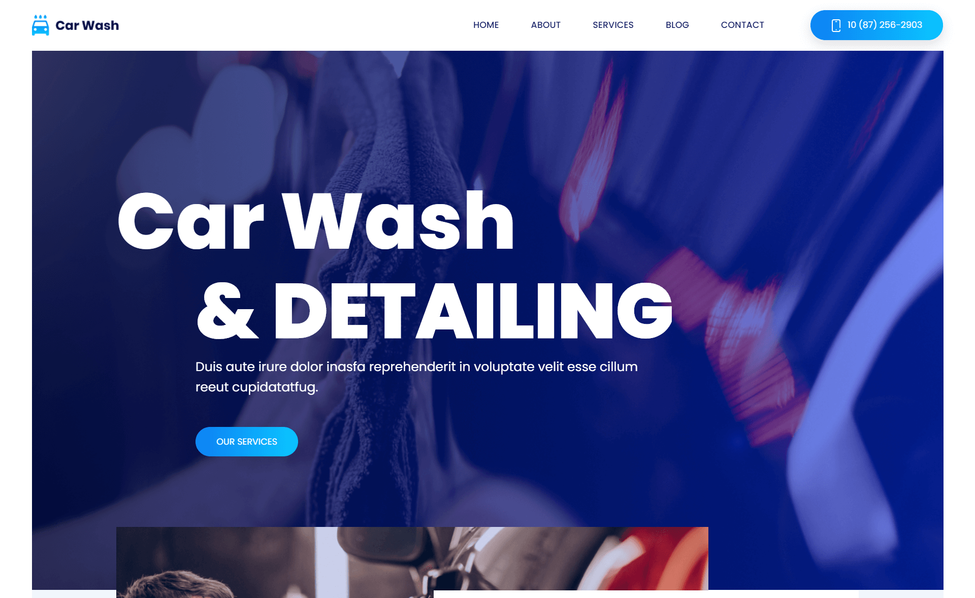 CarWash – 免费卓越的Bootstrap 4 HTML5商业网站模板