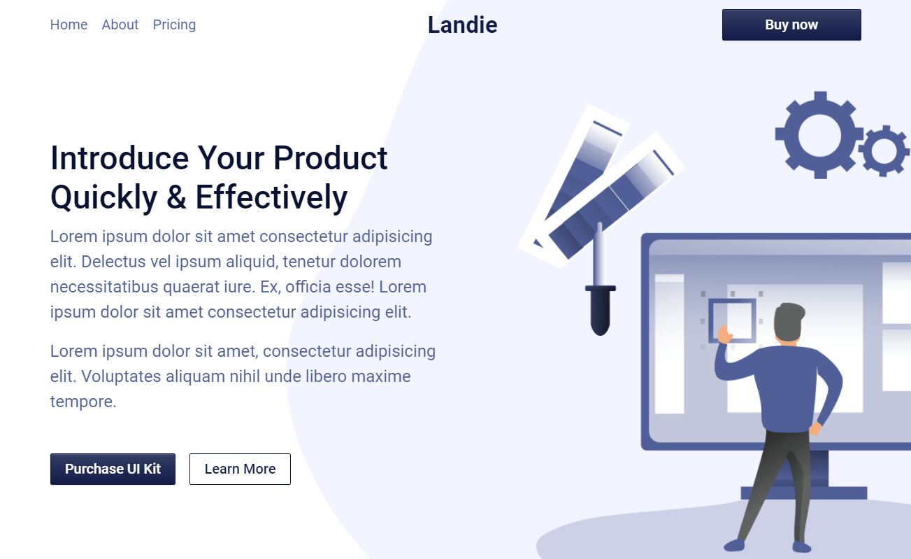 Landie – 品牌新的免费 Bootstrap 5 HTML5 着陆页模板