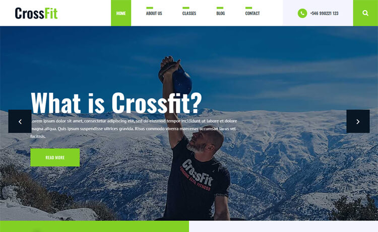 Crossfit 2 – 免费 Bootstrap 4 HTML5 健身网站模板