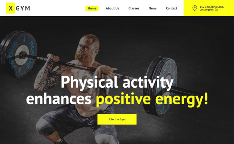 XGym – 免费 Bootstrap 4 HTML5 健身房网站模板