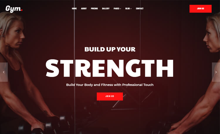 Gym2 – 免费Bootstrap 4 HTML5健身网站模板