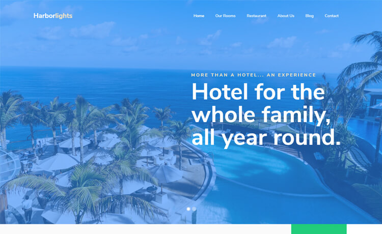 Harbor Lights – 免费 Bootstrap 4 HTML5 响应式酒店网站模板