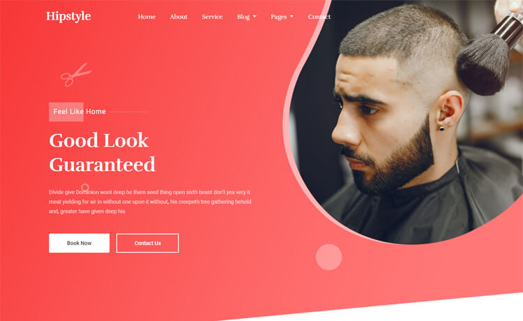 Hipstyle – 免费 Bootstrap 4 HTML5 美发沙龙网站模板