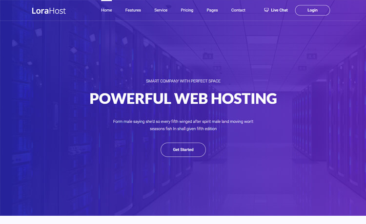 Lorahost – 免费 Bootstrap 4 HTML5 代理网站模板