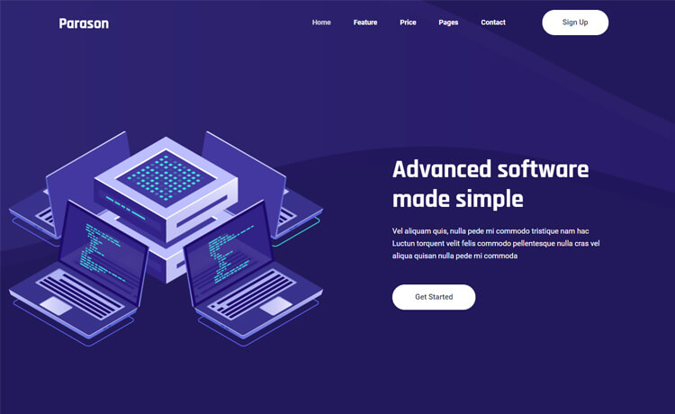 Parason – 免费的Bootstrap 4 HTML5着陆页模板