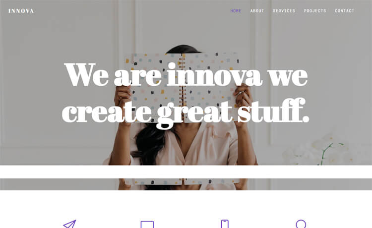 Innova – 免费HTML5 Bootstrap 4专业商务网站模板