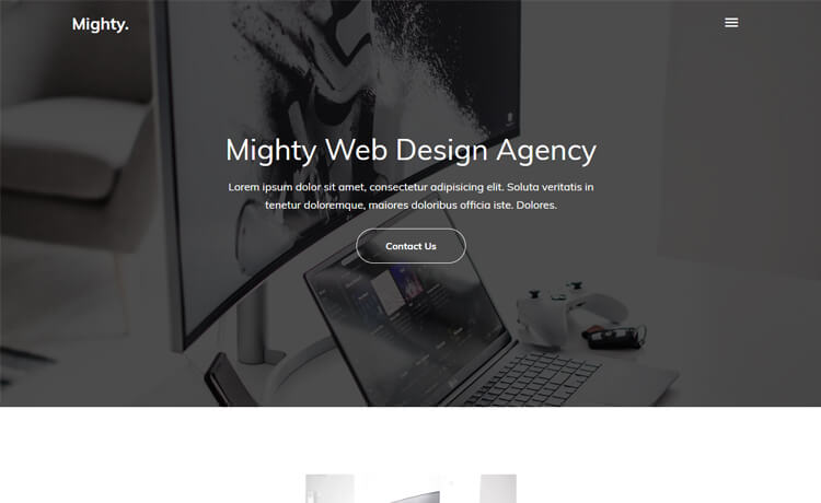 Mighty – 免费 Bootstrap 4 HTML5 响应式代理机构网站模板