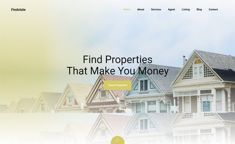Findstate – 免费 Bootstrap 4 HTML5 房地产商业网站模板