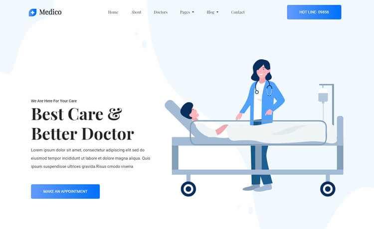 Medico – 免费HTML5 Bootstrap 4医疗网站模板