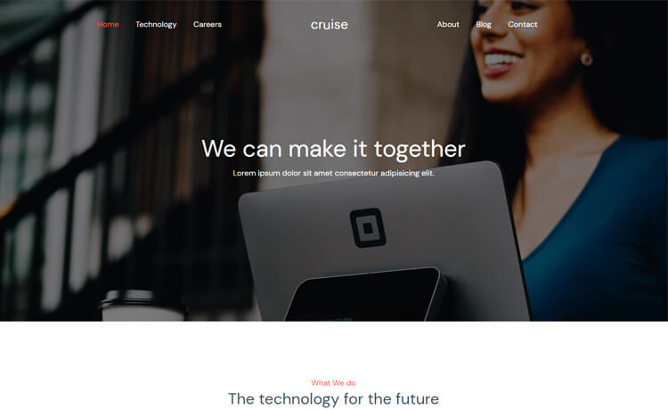 Cruise – 免费 Bootstrap 4 HTML5 商业网站模板