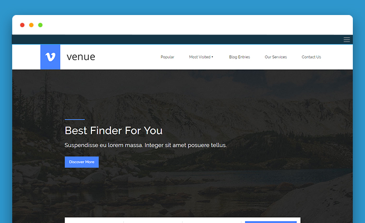 Venue – 免费多功能HTML5网站模板