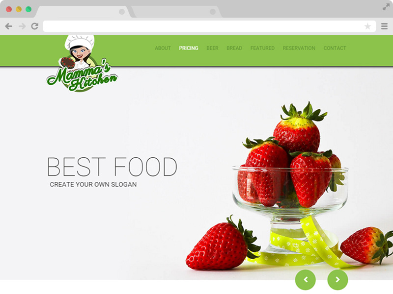 Mammas Kitchen – 免费响应式HTML5 Bootstrap餐厅模板