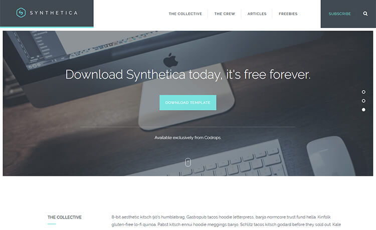 Synthetica – 多用途Bootstrap模板免费下载2017