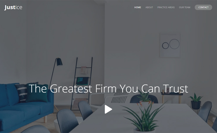 Justice – 免费单页面HTML5模板用于代理机构