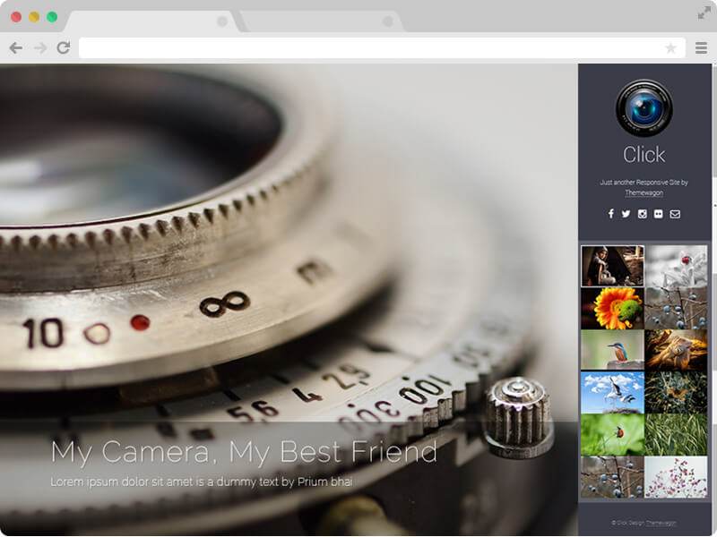 Click – 免费响应式HTML5摄影模板