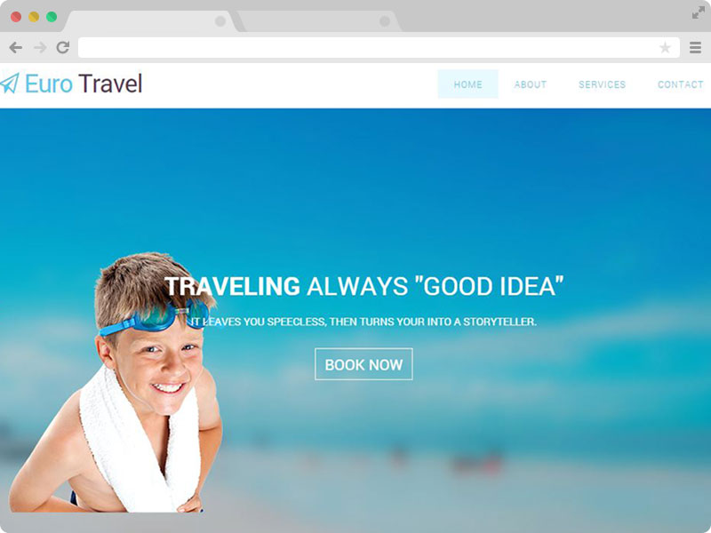 Euro Travel – 免费响应式旅行社HTML5 Bootstrap模板