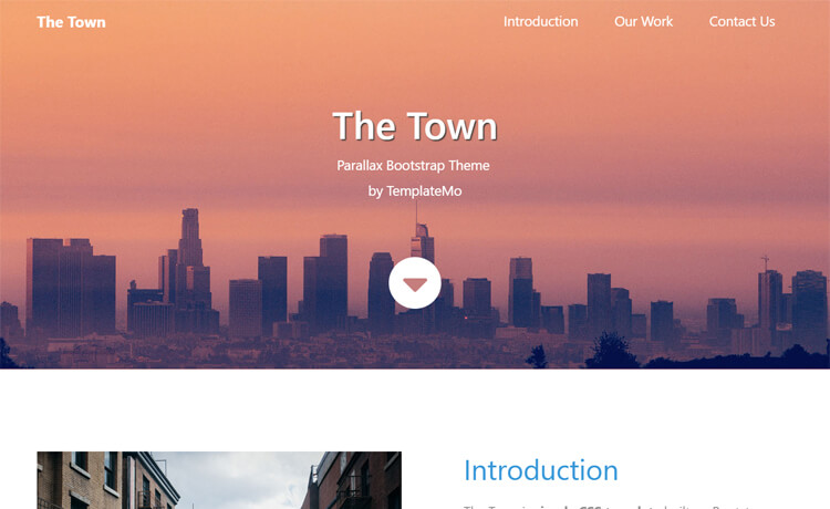 The Town – 免费的Bootstrap 4商业代理网站模板