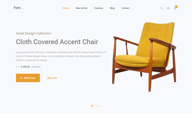Furn. – 免费响应式HTML5 Bootstrap 电子商务网站模板