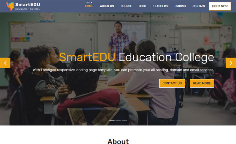 SmartEDU – 免费HTML5教育网站模板基于最新Bootstrap 4