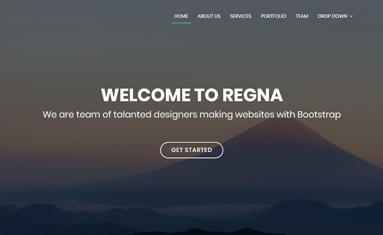 Regna – Bootstrap 4 代理模板