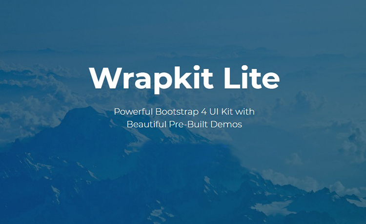 Wrapkit – 一个让事情变得简单的Bootstrap 4 UI套件